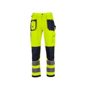 Spodnie robocze ostrzegawcze basic neon line żółty STALCO