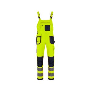 Spodnie robocze ogrodniczki ostrzegawcze basic NEON line żółty STALCO