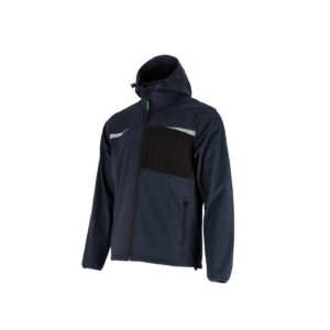 Kurtka Softshell ostrzegawcza "ROCK" granatowy stalco