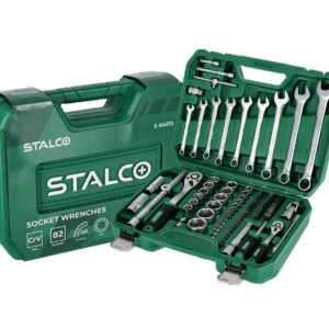 Zestaw nasadek 1/2"+1/4" 82el. STALCO