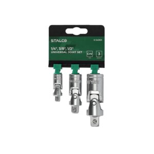 Zestaw przeguby uniwersalne 1/4"-3/8"-1/2" 3el. stalco