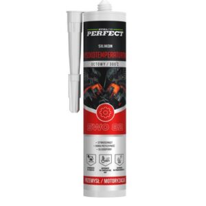 Silikon WYSOKOTEMP. octowy 280ml czerwony stalco perfect