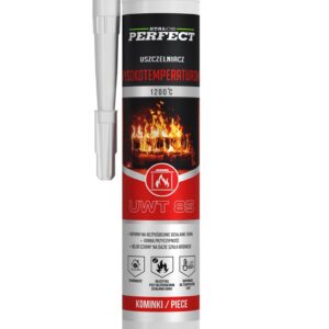 Uszczelniacz wysoko temperaturowy 280ml czarny stalco perfect