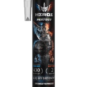 Uszczelniacz HEROS hybrydowy 290ml biały stalco perfect