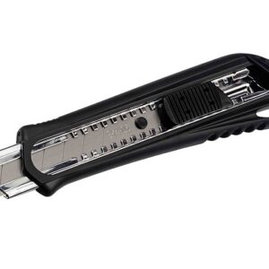 Nóż z ostrzem łamanym automat.blokada 18 mm  STALCO  PERFECT