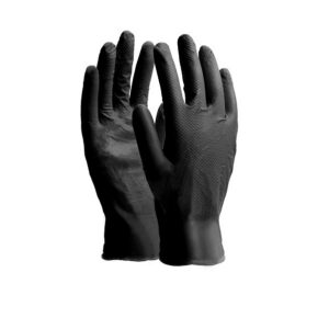 Rękawice nitrylowe NITRAX GRIP  BLACK (1-opak. -50 szt.) Stalco Perfect