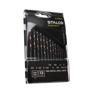 Wiertła HSS do metalu zestaw 13el. 1,5-6,5mm STALCO PERFECT