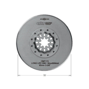 Brzeszczot oscylacyjny okrągły Bi-Metal do metalu i drewna 85 mm CMT
