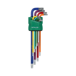 Klucze Torx extra długie z otworem T10-50 STALCO